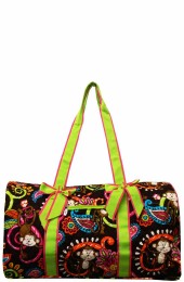 Quilted Duffle Bag-MON2626/LIME